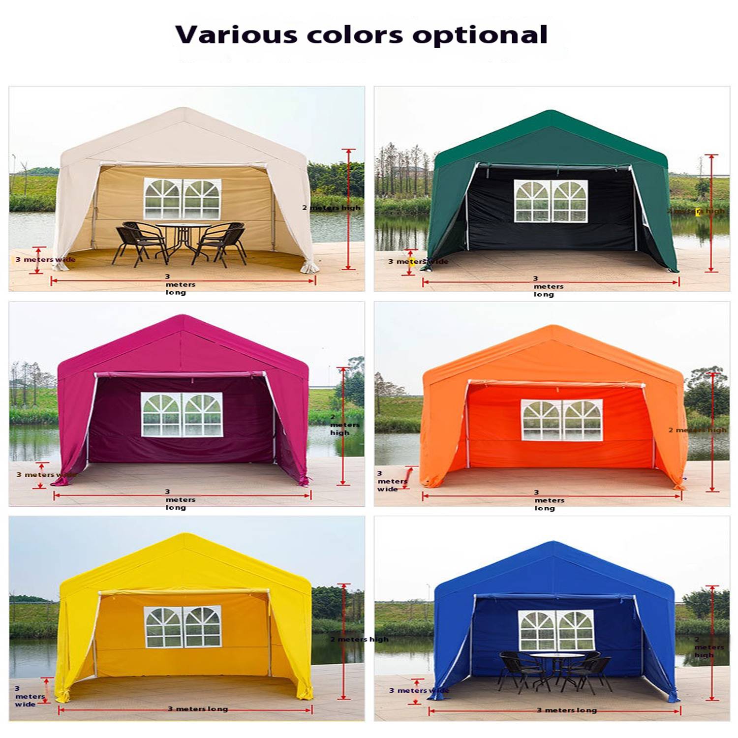 Thickened Windproof Rainproof Cold Proof Camping Tent 2