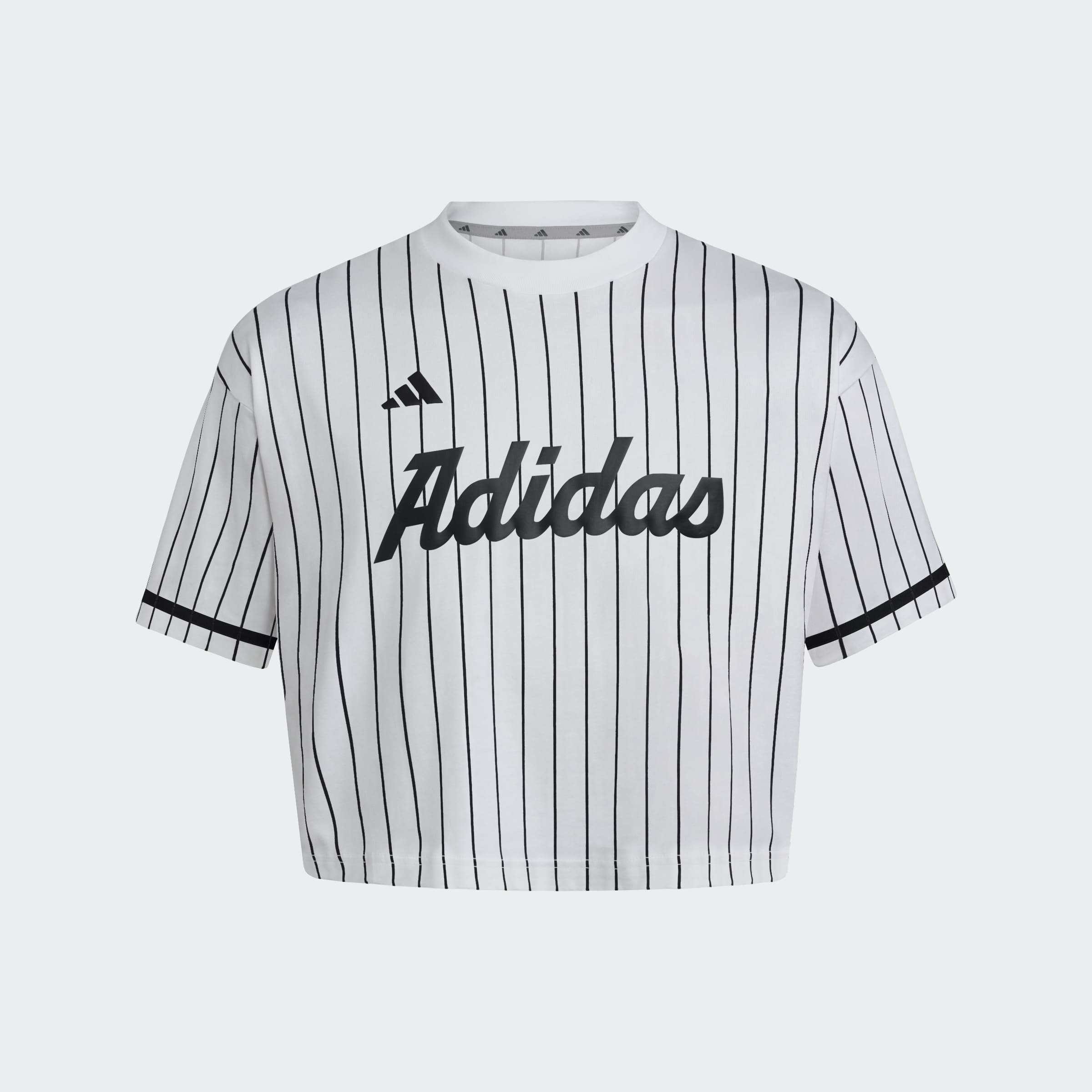 adidas Dugout Pinstripe Cropped Jersey 2