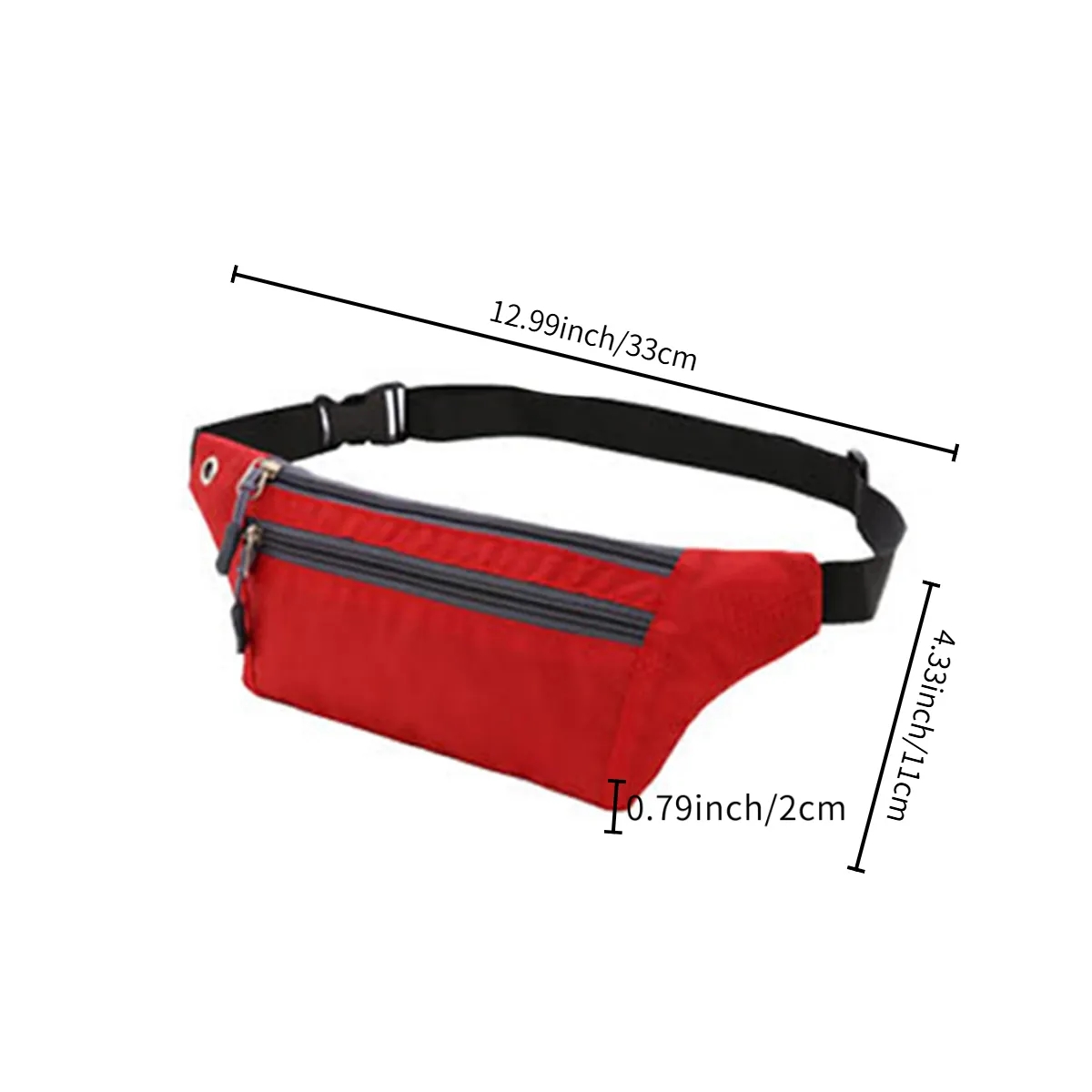 Fanny Pack for Men Women, Waterproof Sports Waist Bag Pack, Belt Bag for Travel Hiking Running 4