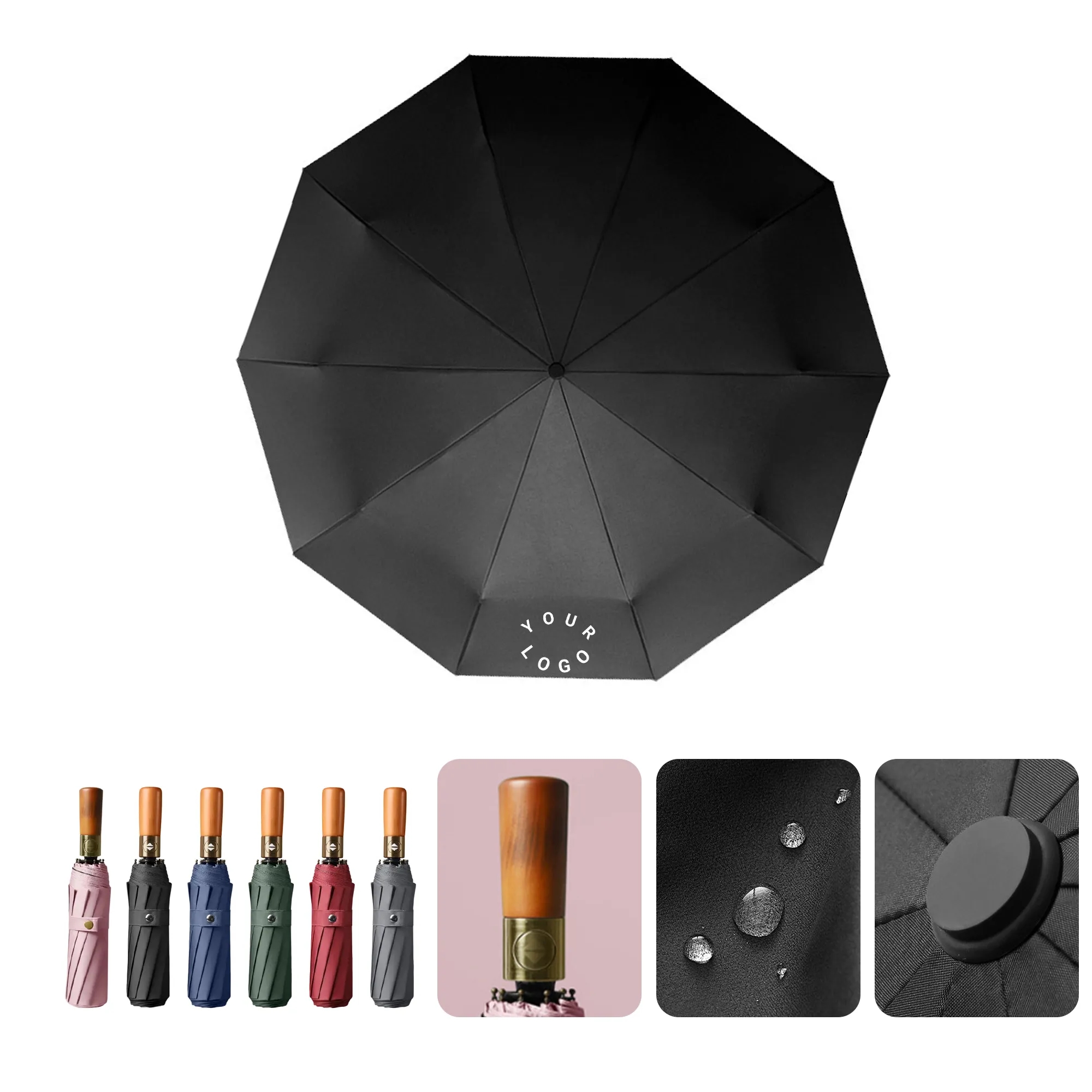 MOQ 50 One-Click UV-Protective Large Umbrella 3
