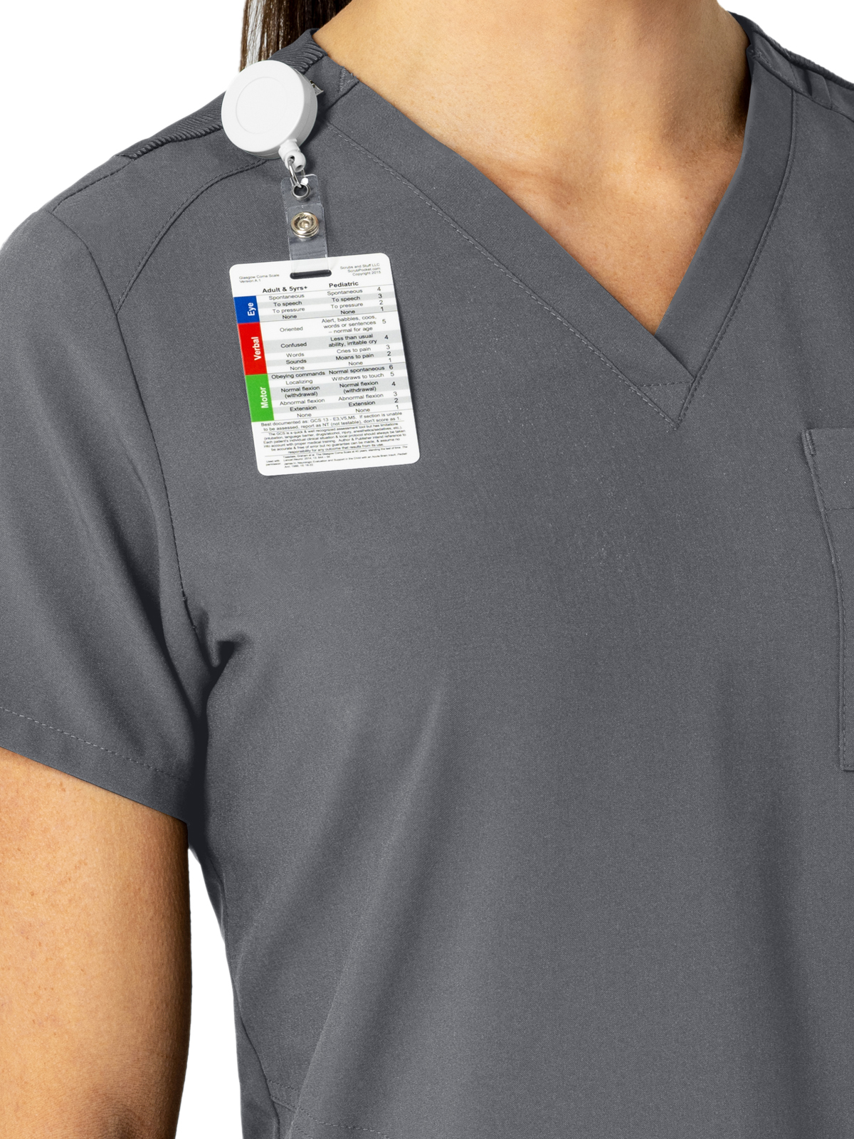 Wink - W123 - Women's Three-Pocket Flex-N-Reach V-Neck Top 27