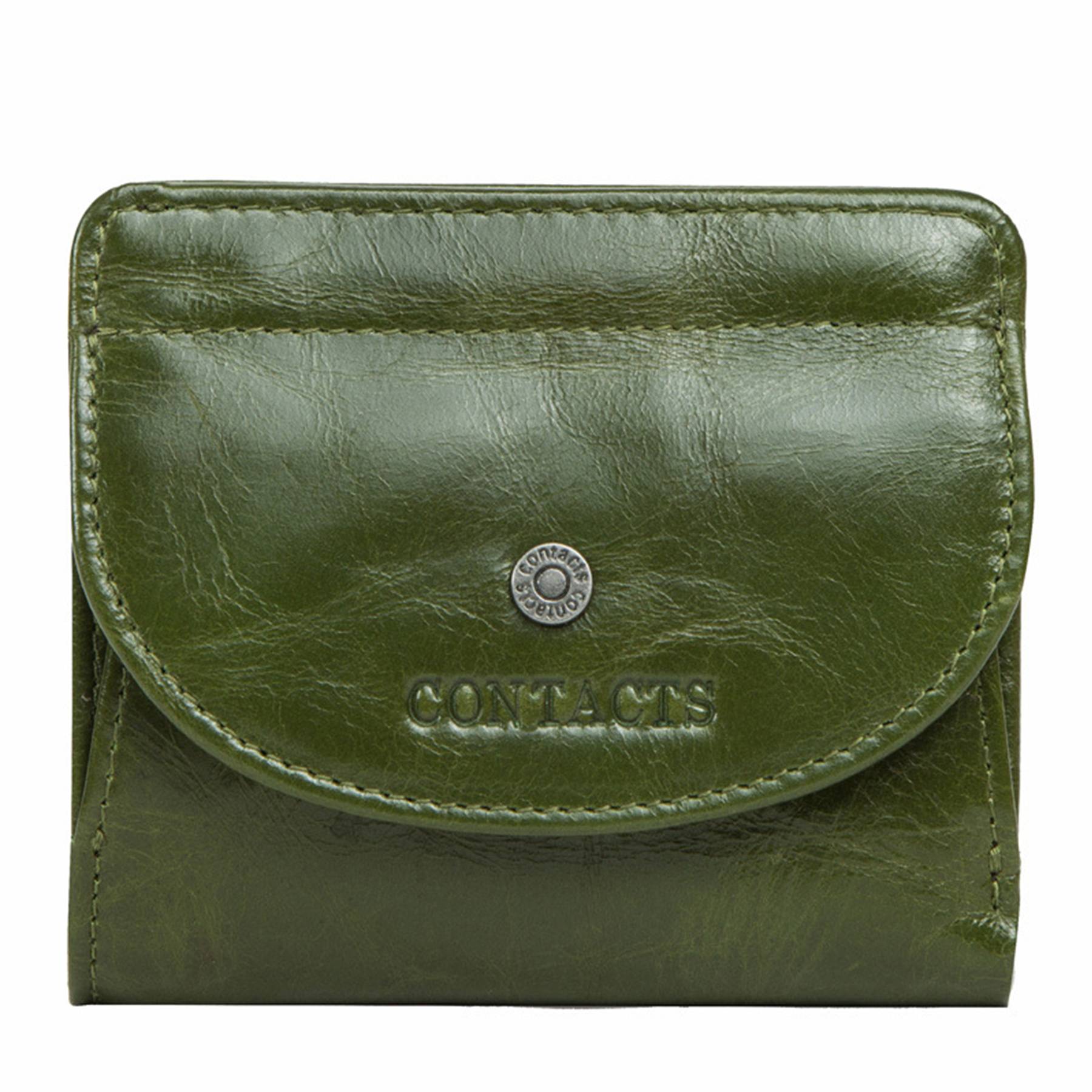 Leather Slim Bifold Purse Card Holder Wallets Women 4