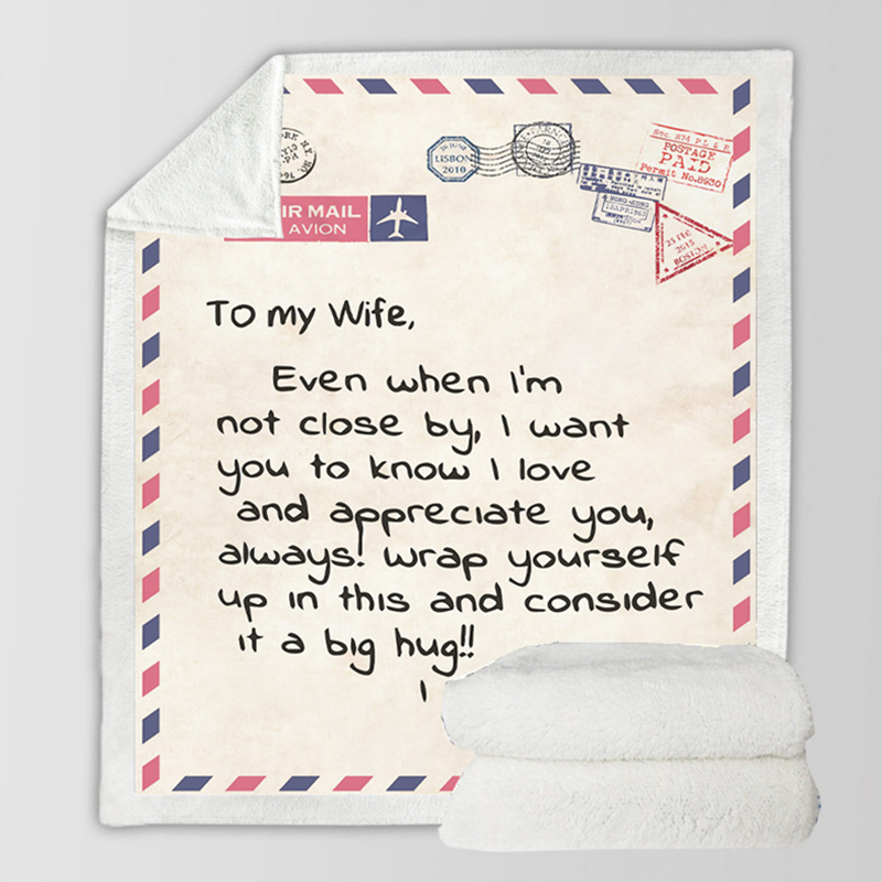Soft Fleece Letter Blanket 3