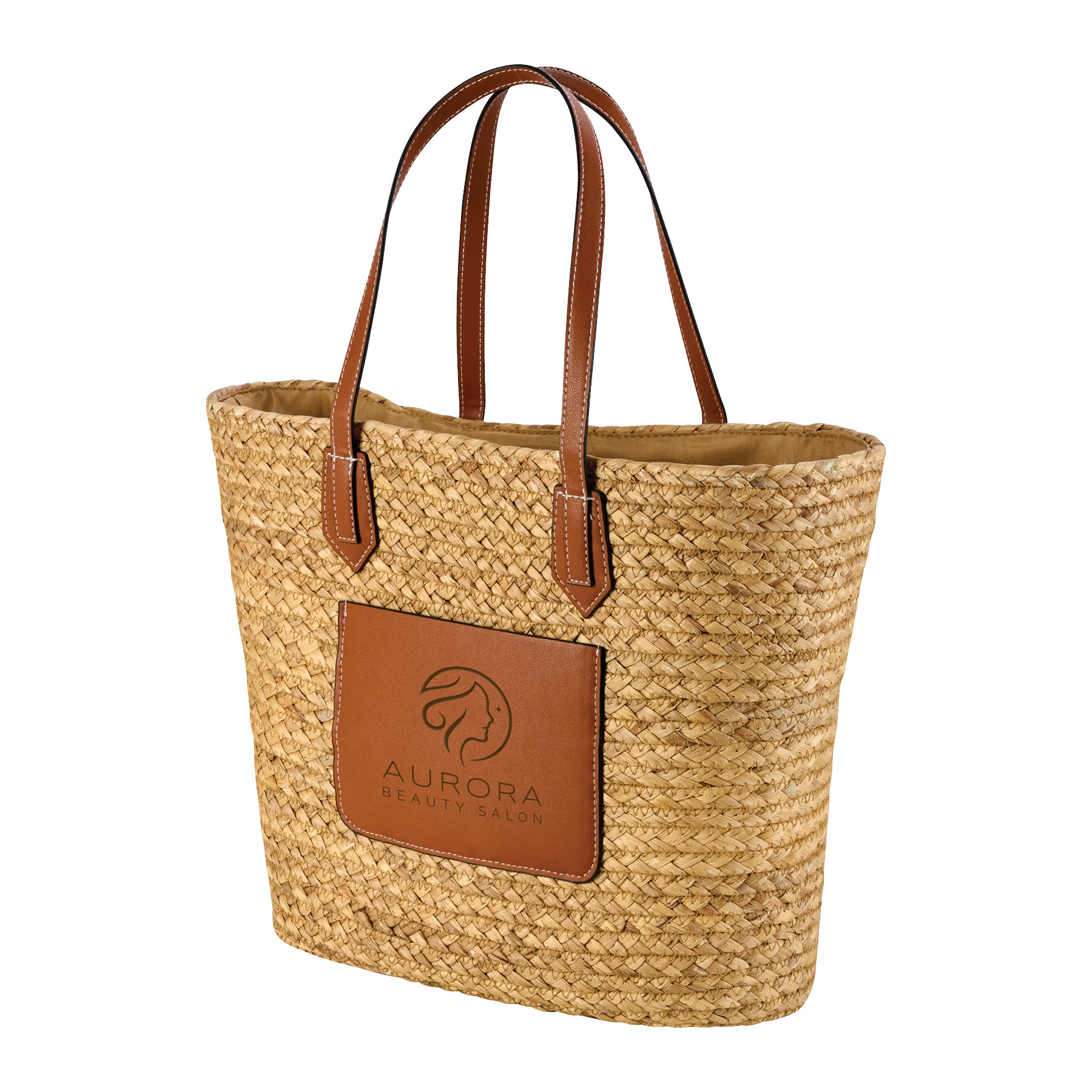 Akena Natural Hyacinth Grass Tote 12