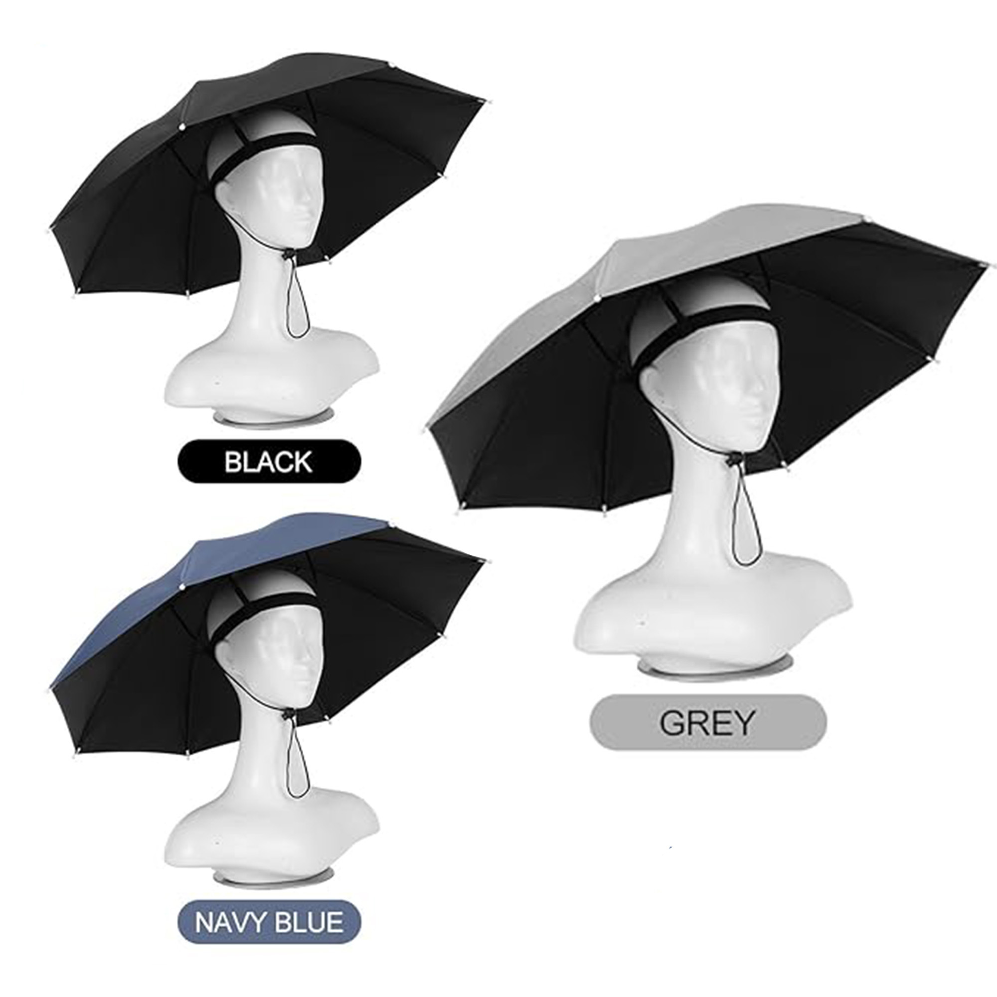 Hands-Free Foldable Sun Rain Hat 1