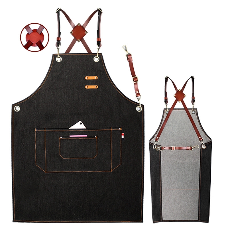 Cross-back Denim Apron 5