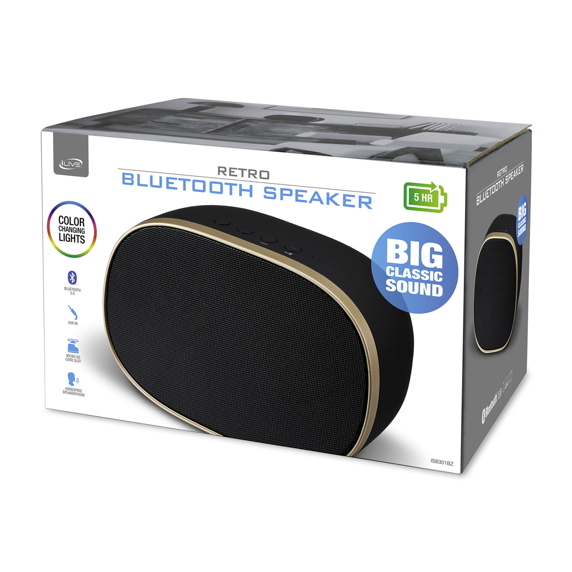 iLive™ Retro Wireless Bluetooth Speaker 5