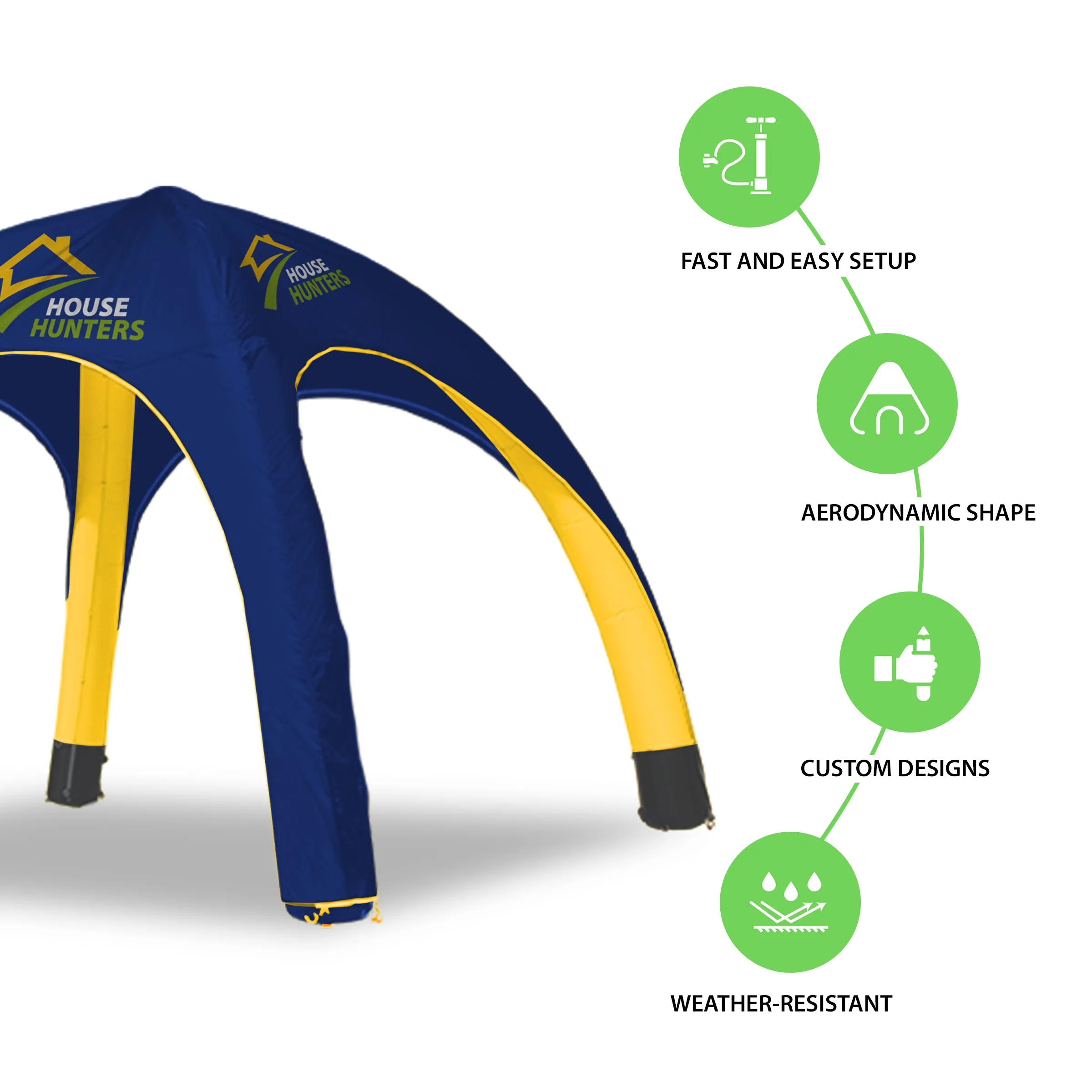 20' Custom Inflatable Spider Tent with 4 legs with Canopy 4