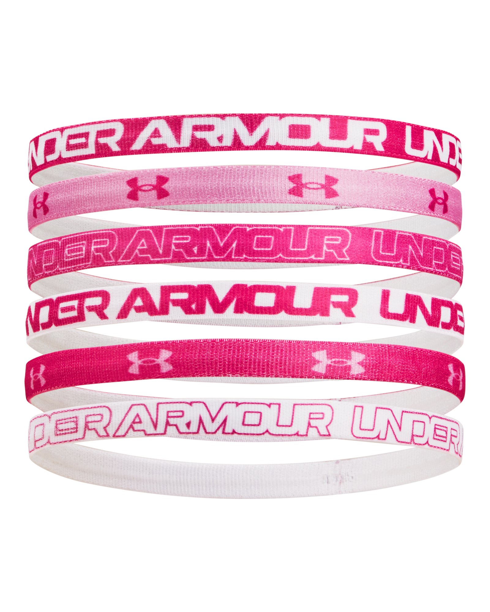 UA Graphic Girls' 6 Pack Headbands 12