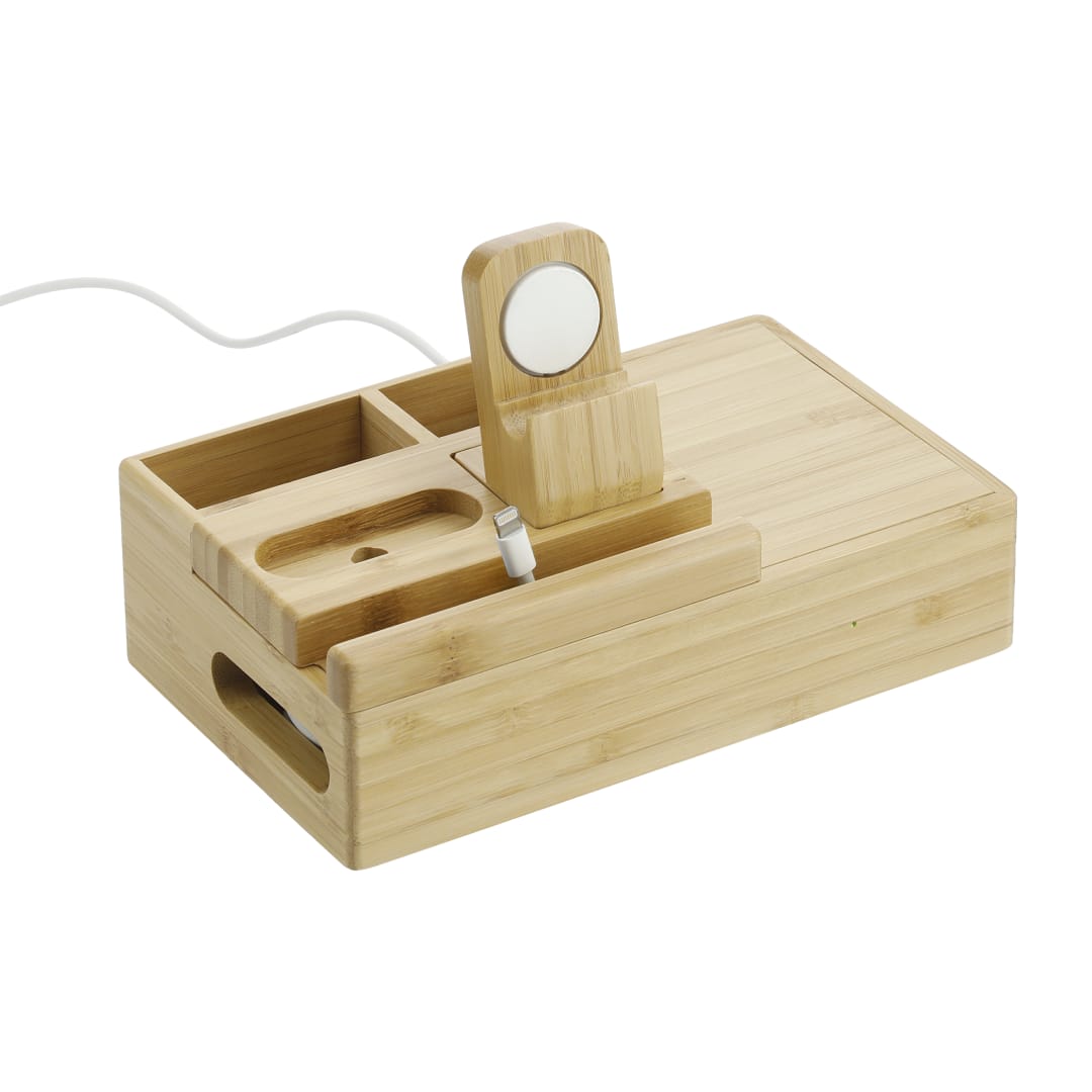 Bamboo Fast Wirelsss Charging Dock Station 12