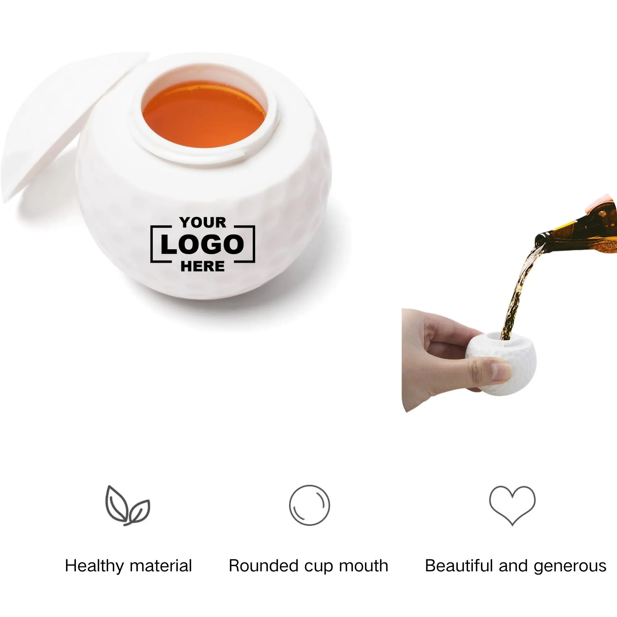 Creative Golf Ball Shaped Wine Glass