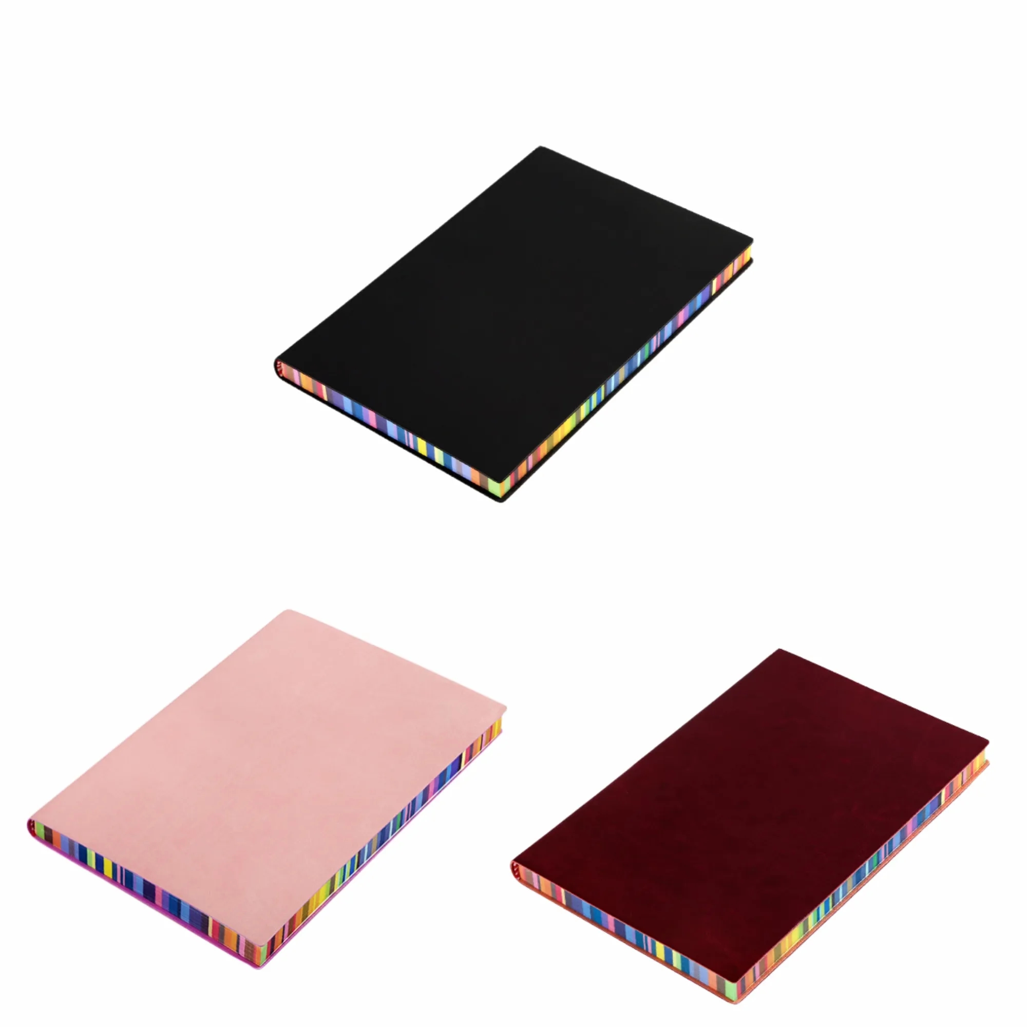 A5 Softcover Rainbow Edge PU Notebook Custom Journal 5