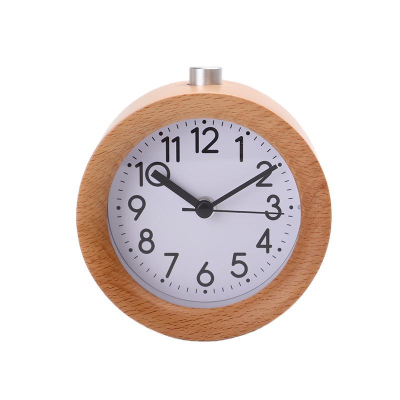 Beech Wooden Alarm Clock 2