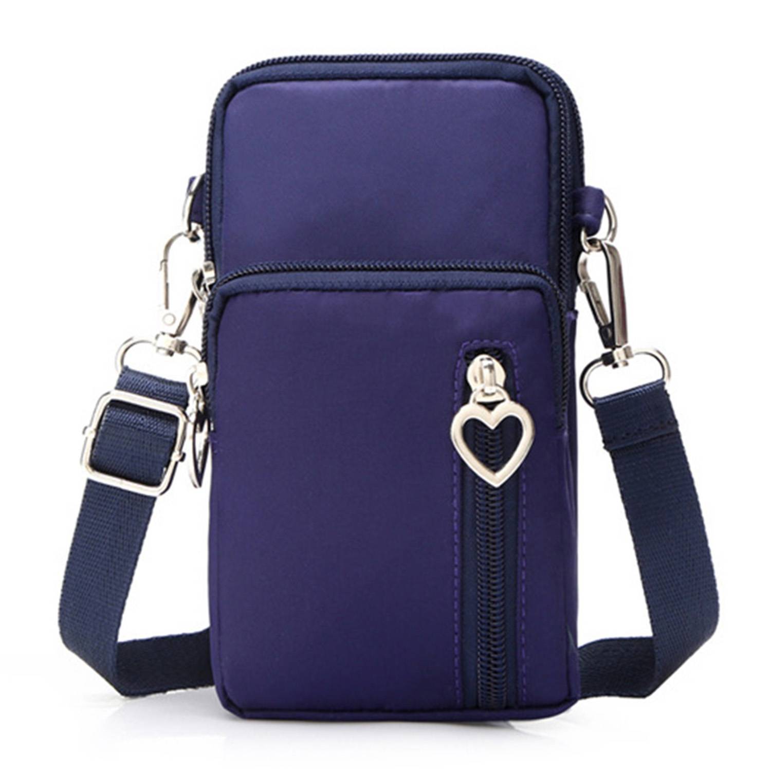 Mini Nylon Crossbody Phone Bag w/ Earbud Port 10