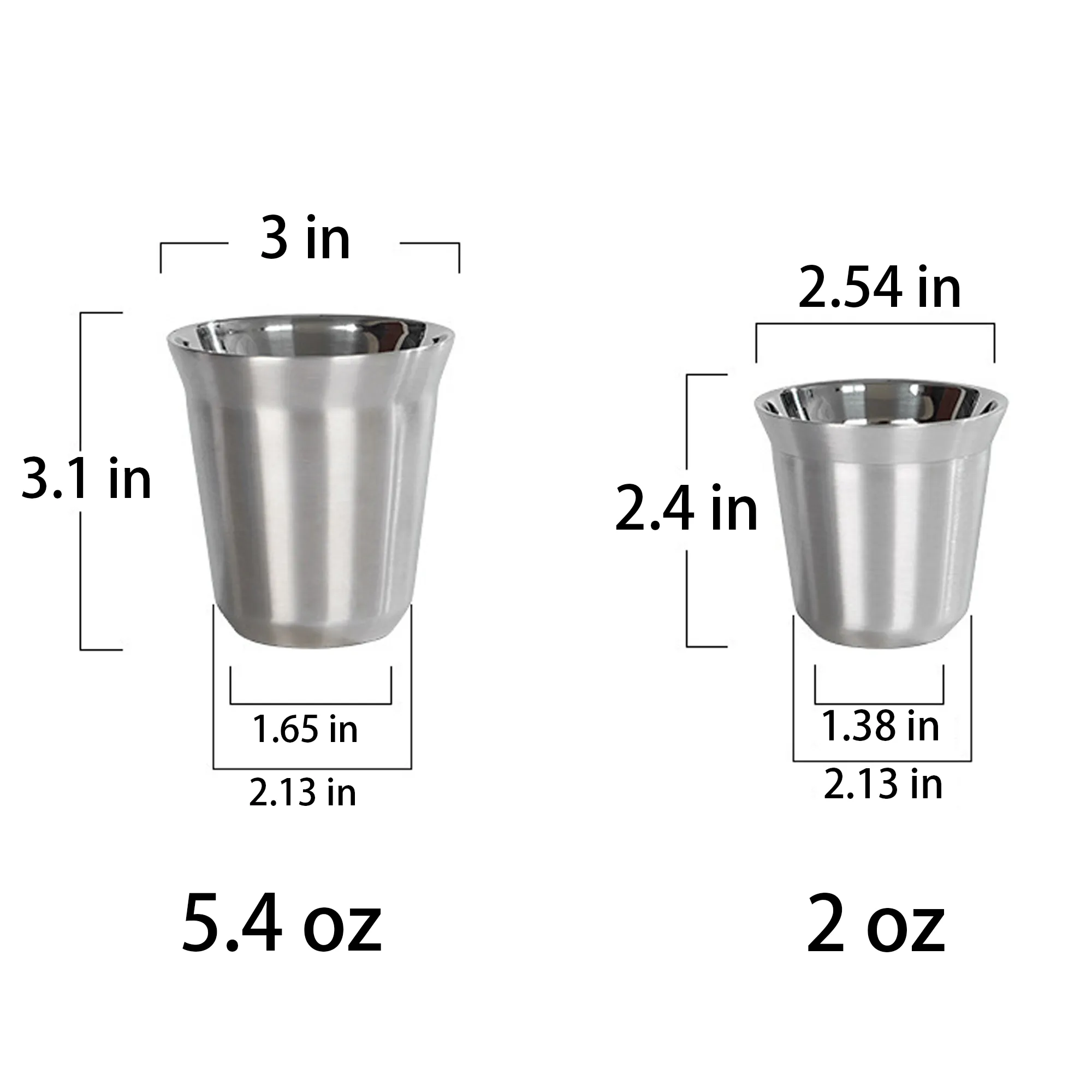 MOQ20 5.4oz Double Wall Stainless Steel Coffee Mug 3