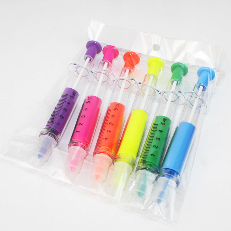 Syringe Pen & Highlighter Combo 3