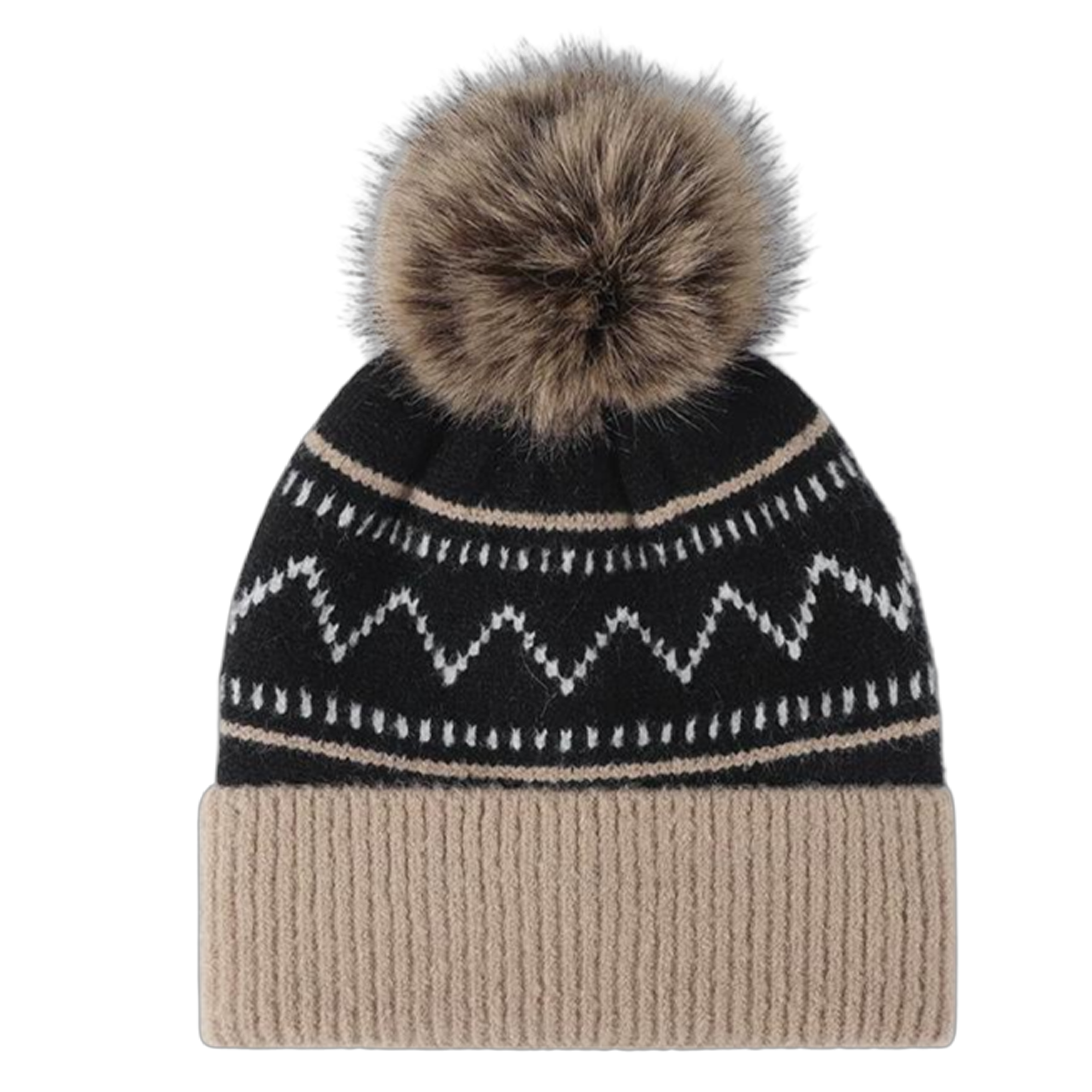 Winter Faux Fur Pom Hat 3