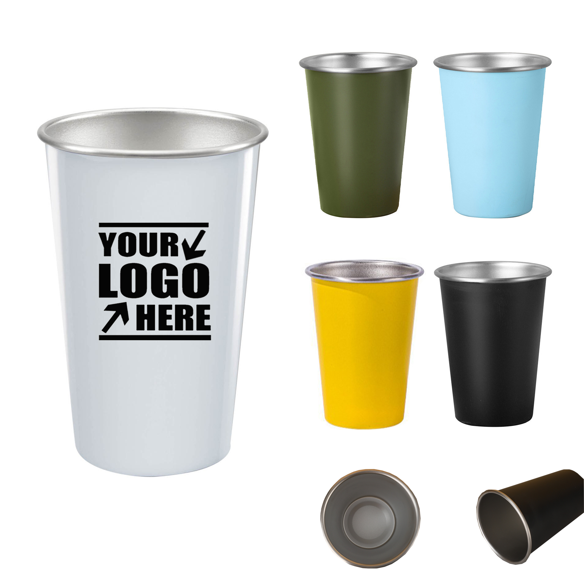 16oz Stainless Steel Beverage Club Beer Cup 4