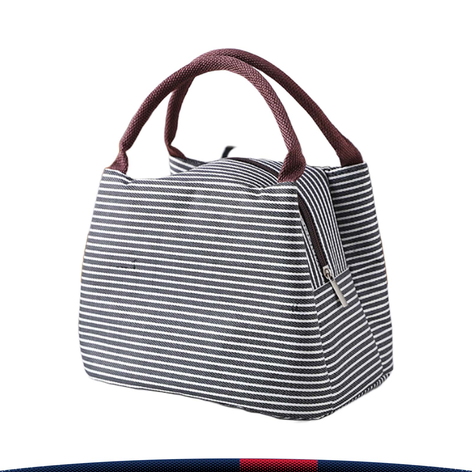 Stripe Cooler Tote Bag 8