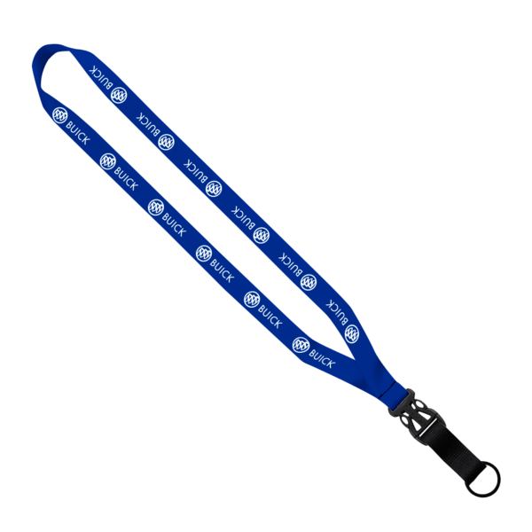 3/4" Multi-Color Polyester Lanyard with Slide Buckle Release & Split-Ring 4