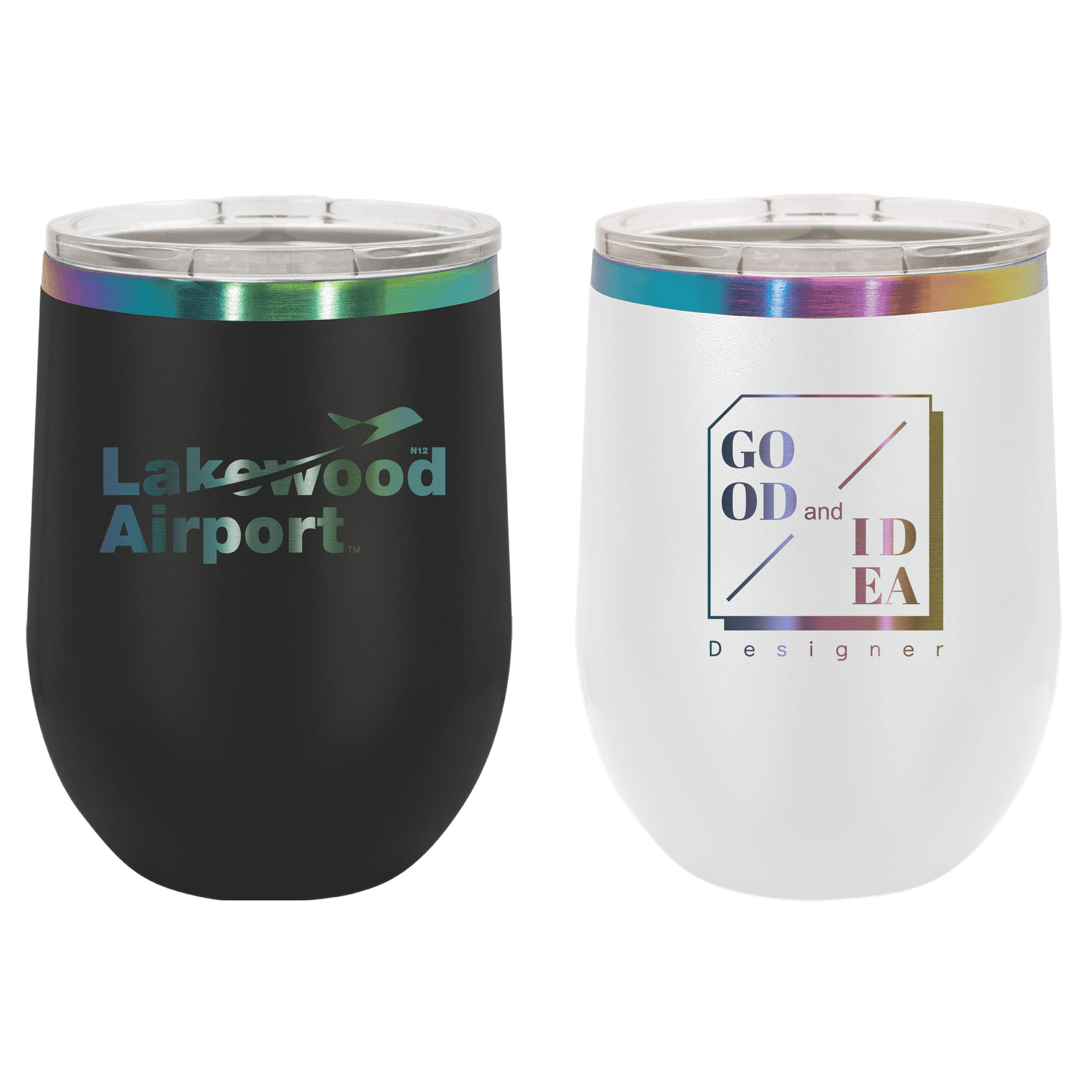 Polar Camel 12 Oz. ION-Plated Prism Stemless Wine Tumbler 4