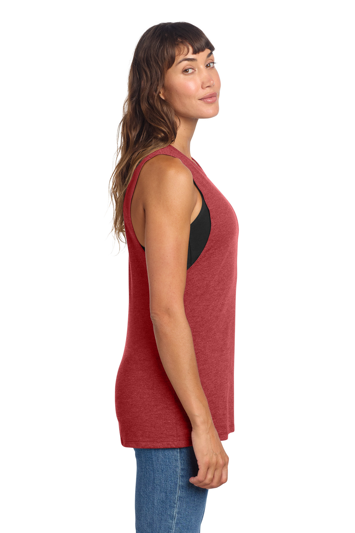 District Women's Perfect Tri Muscle Tank DT153 56