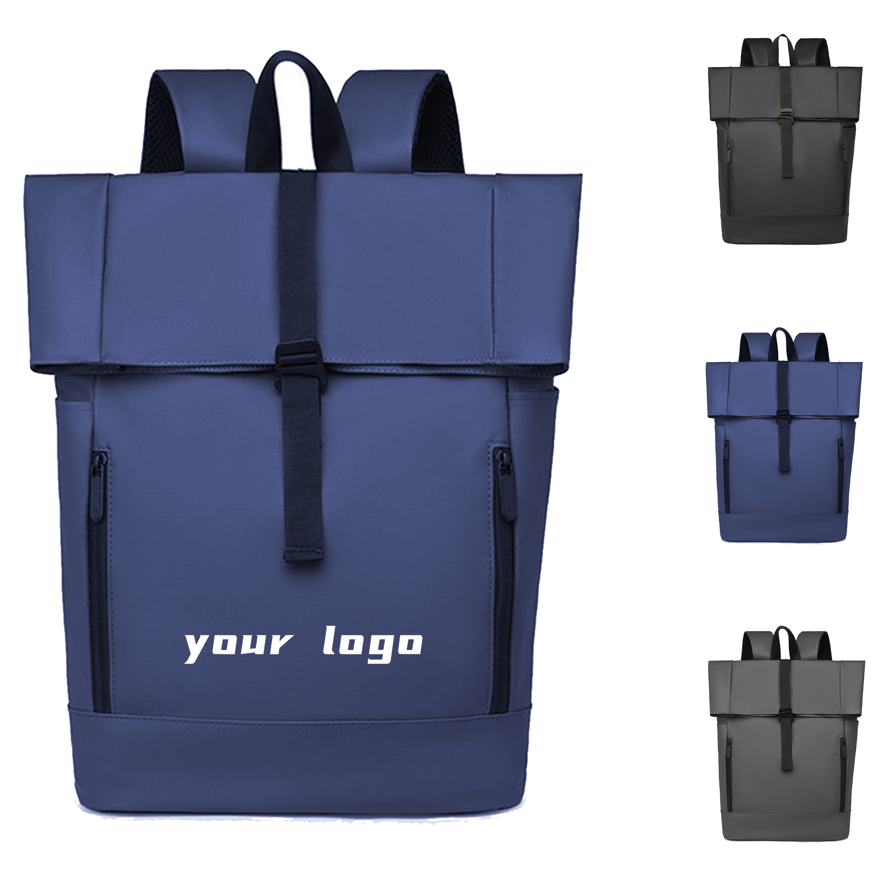 Roll Top Waterproof Trendy Backpack 2