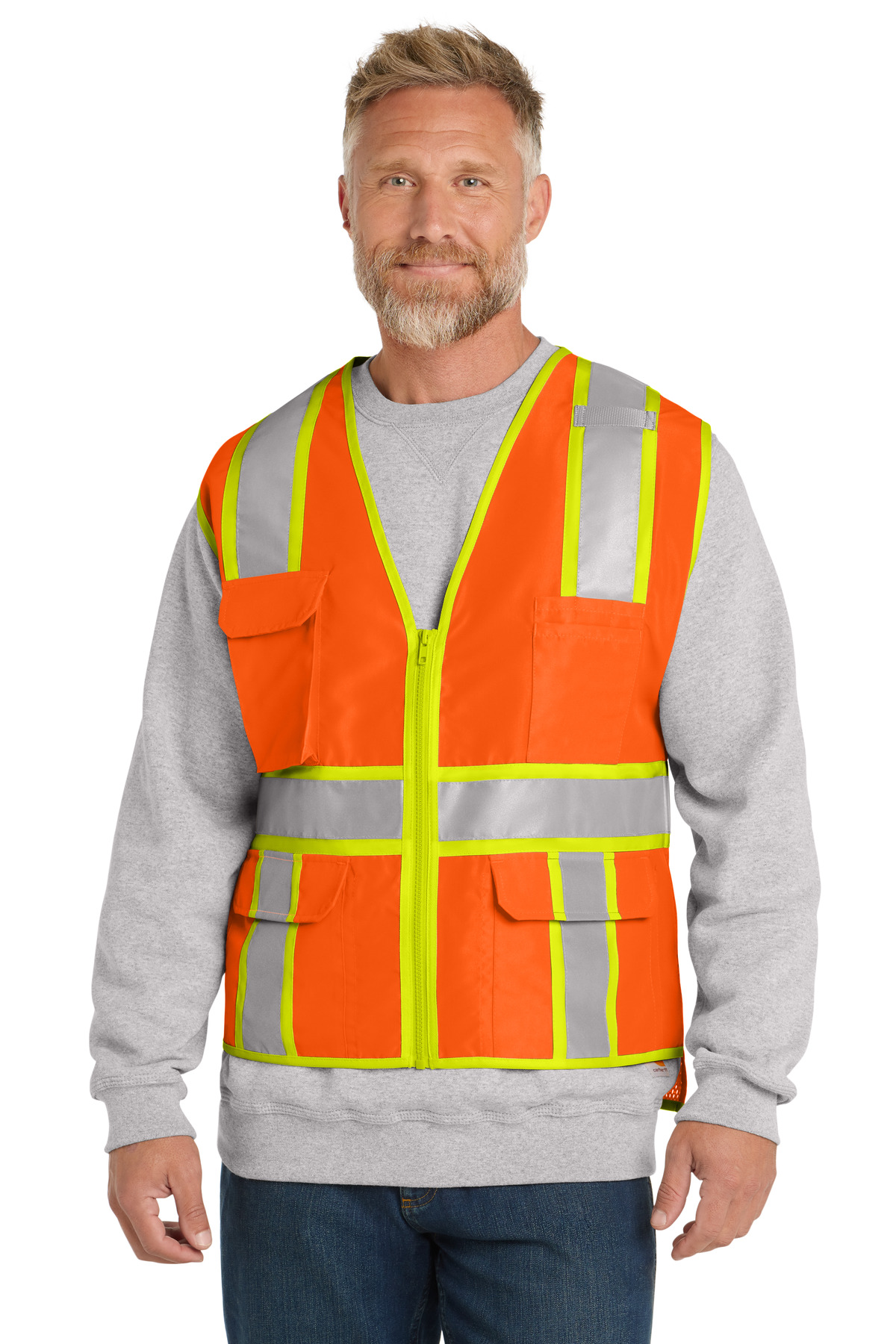 CornerStone ANSI 107 Class 2 Surveyor Zippered Two-Tone Vest. CSV105 9