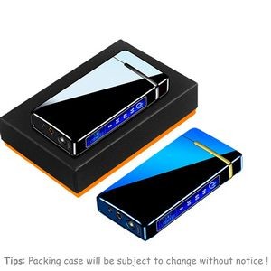 3 In 1 Dual E Arc Jet Lighter With Flashlight 24