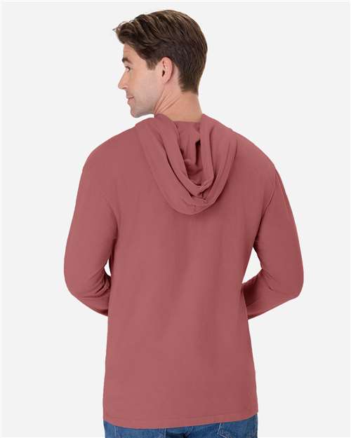 Unisex Garment-Dyed Jersey Hooded Long Sleeve T-Shirt - GDH280 62