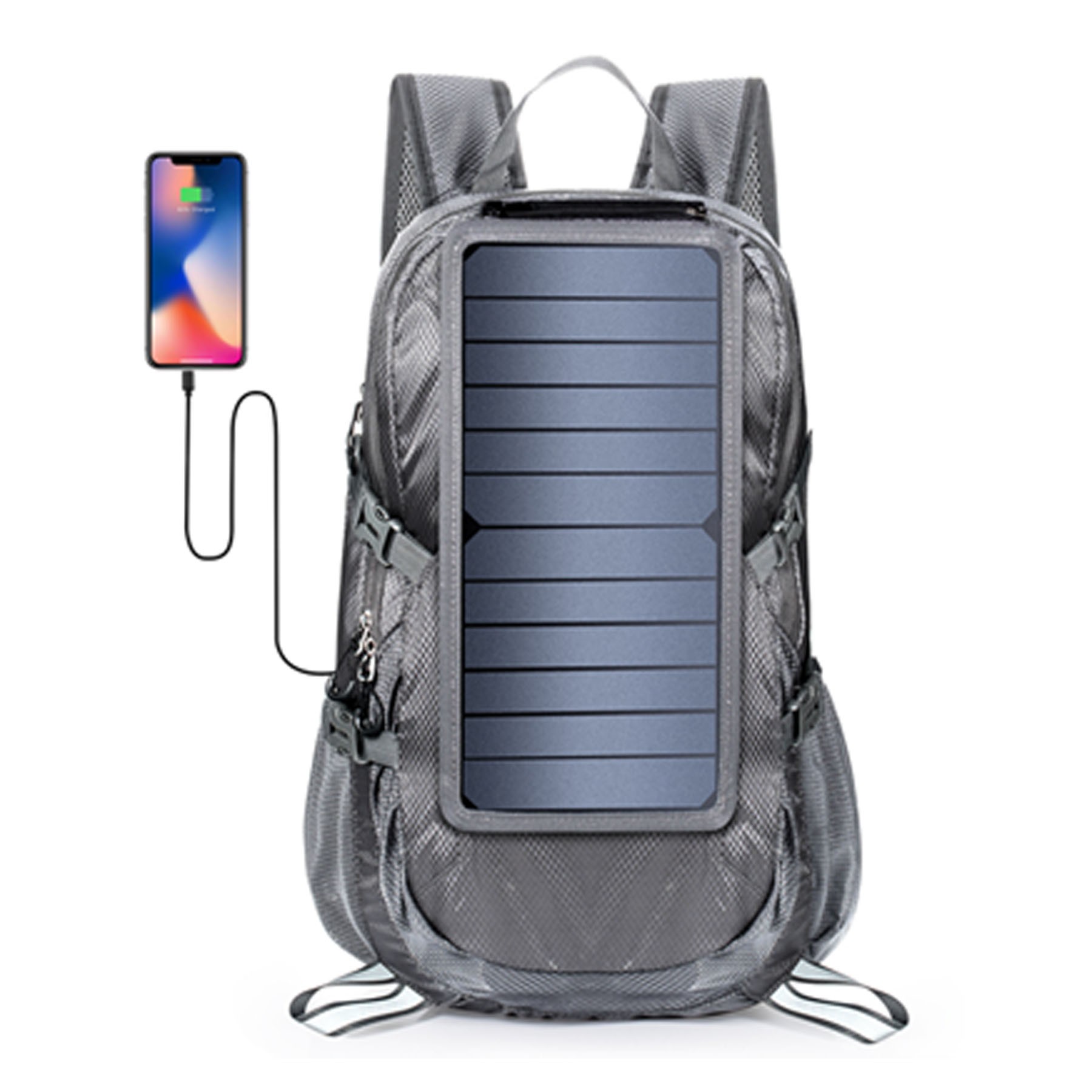 Solar Backpack Foldable Hiking Daypack 2