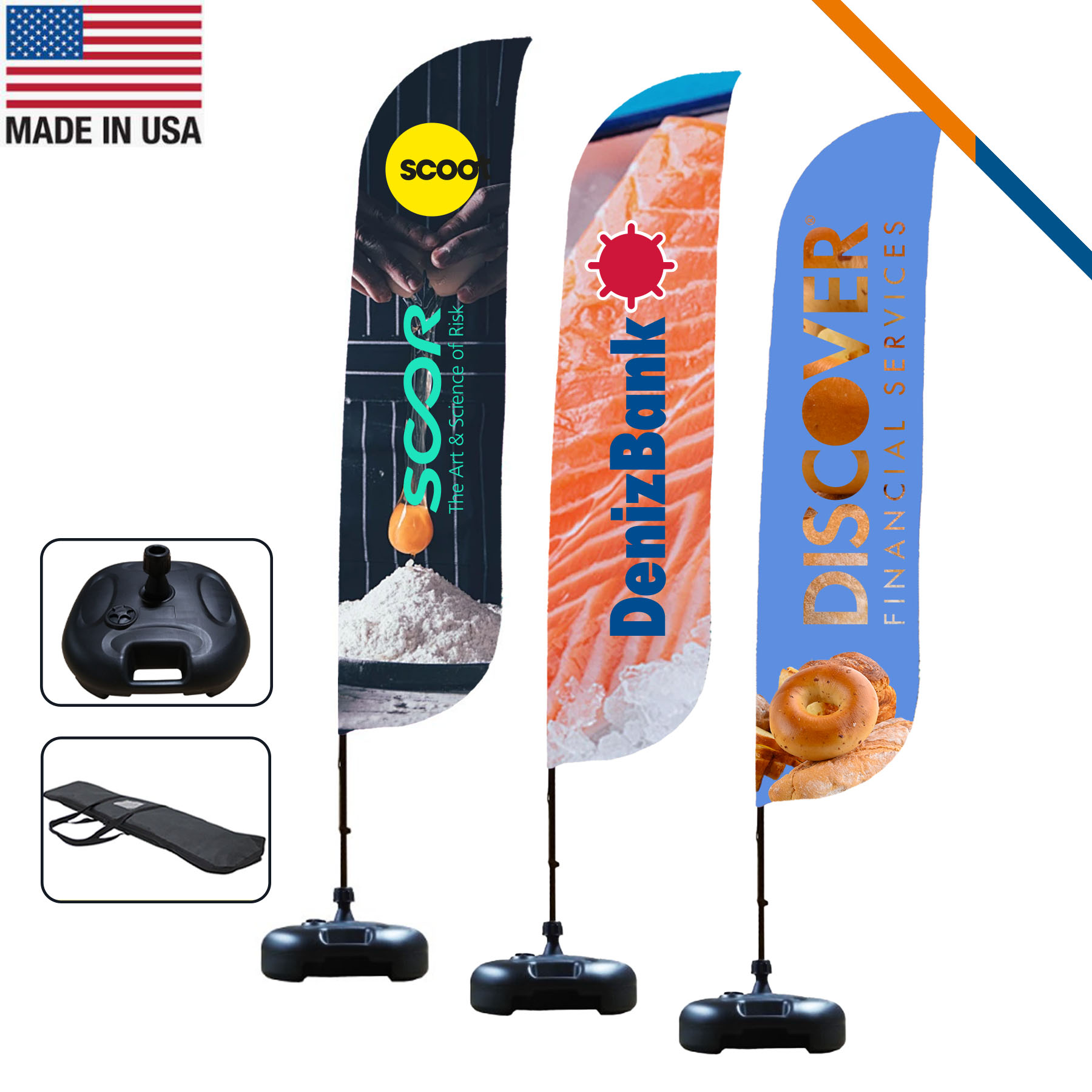13' World Double-Sided Feather Flag 2