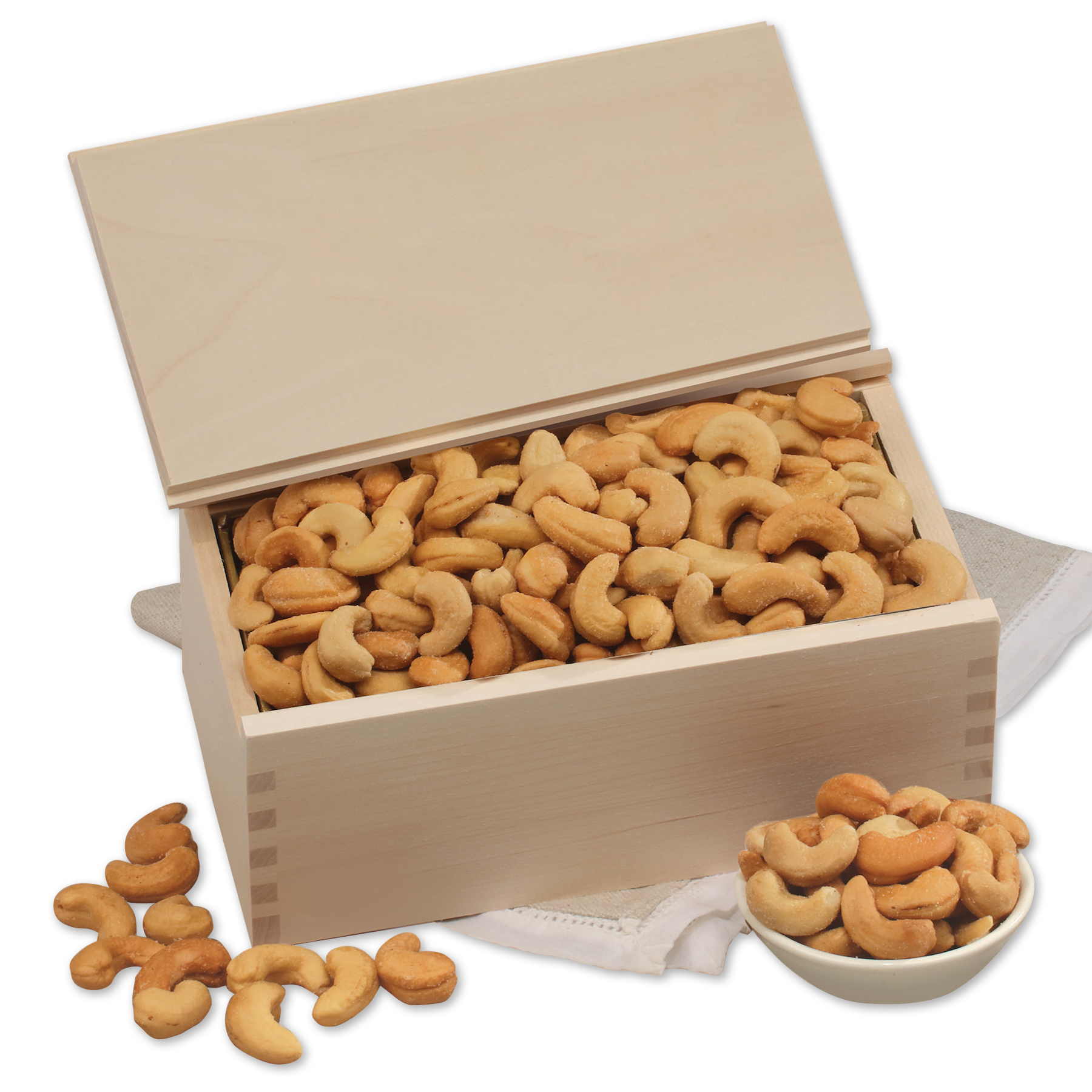 Extra Fancy Cashews in Wooden Collector's Box 3