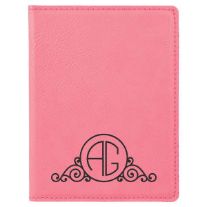 4 1/4" X 5 1/2" Laserable Leatherette Passport Holder 15