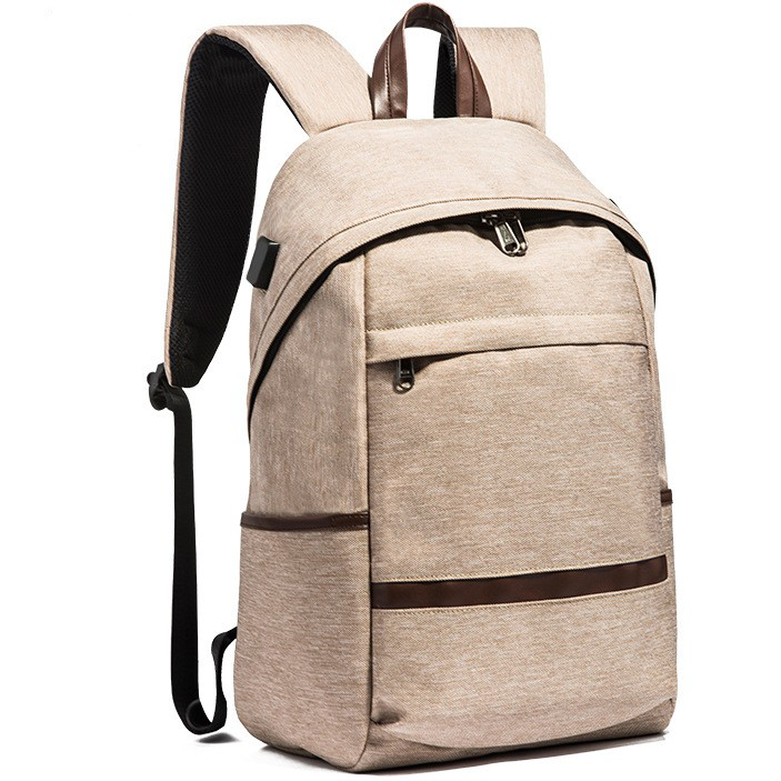 Anti-Theft Lightweight Casual Canvas Laptop Backpack 6