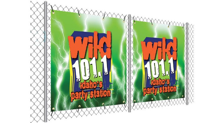 Fence Wrap customizable banner, Mesh, 2' x 3' 1