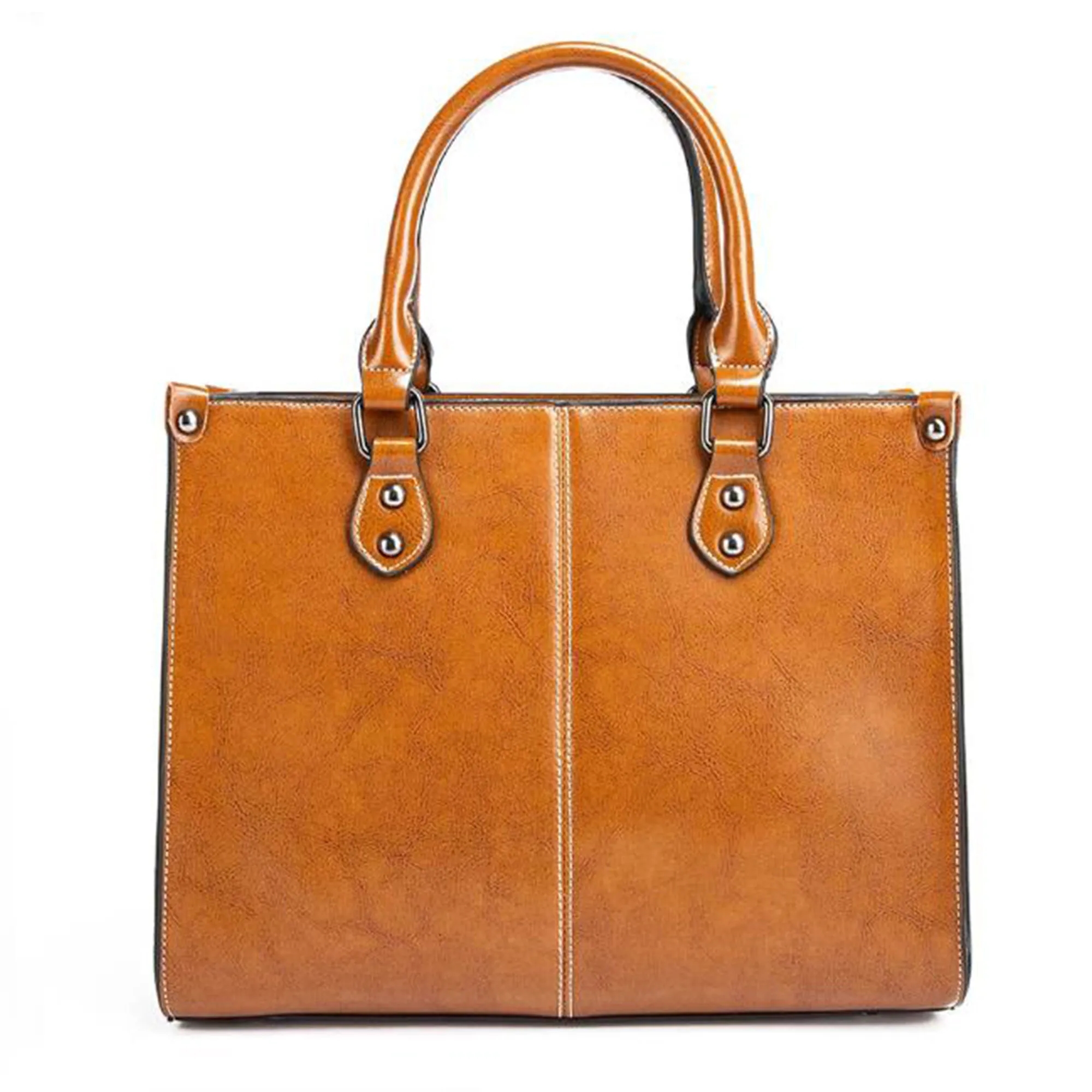 Vintage Vegan Leather Women's Laptop Bag 5