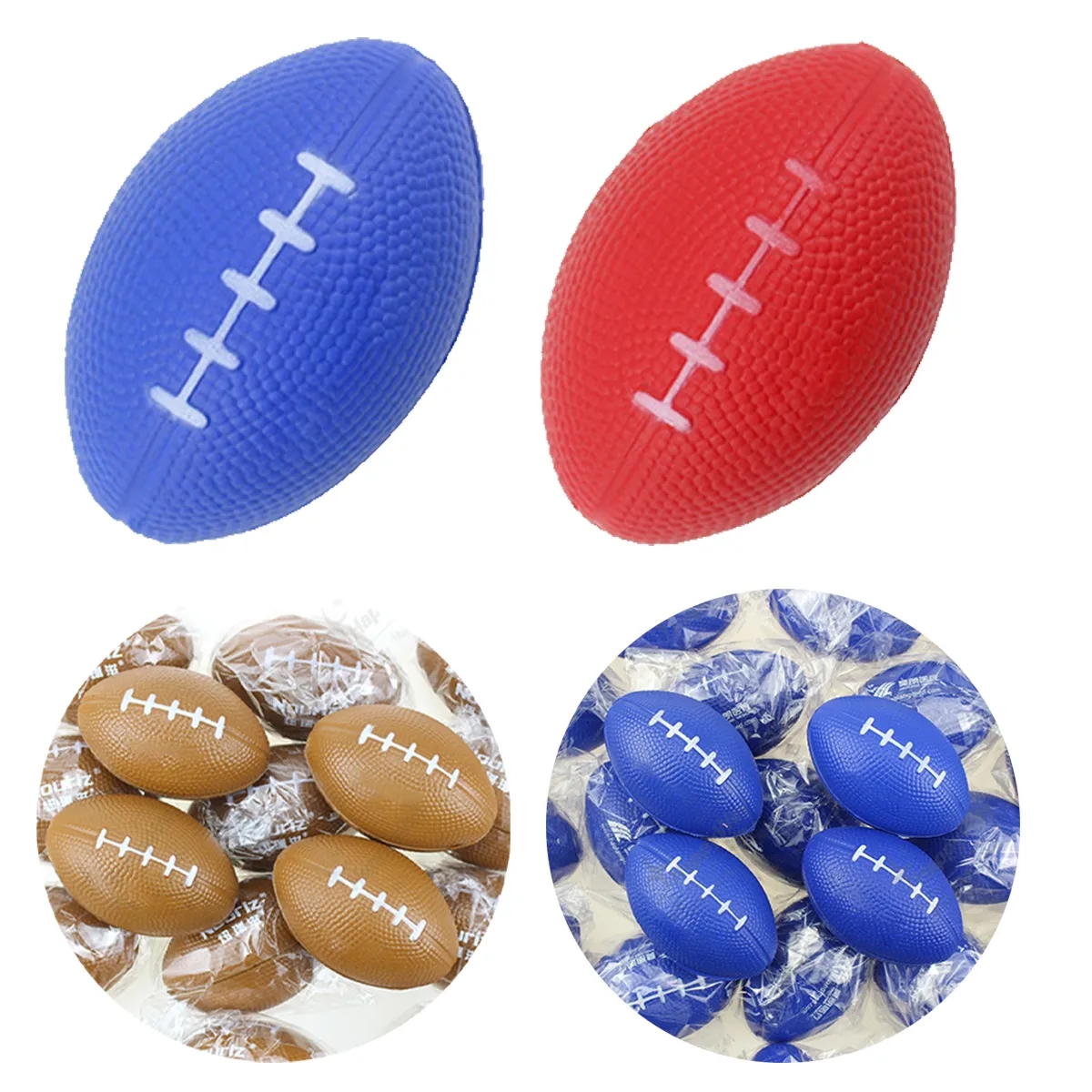 Mini Foam Sports Rugby Football Stress Balls 5