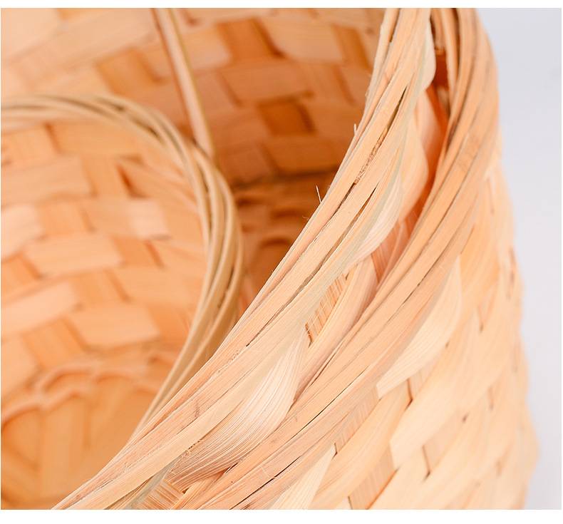 Bamboo Flower Basket w/ Handle 5