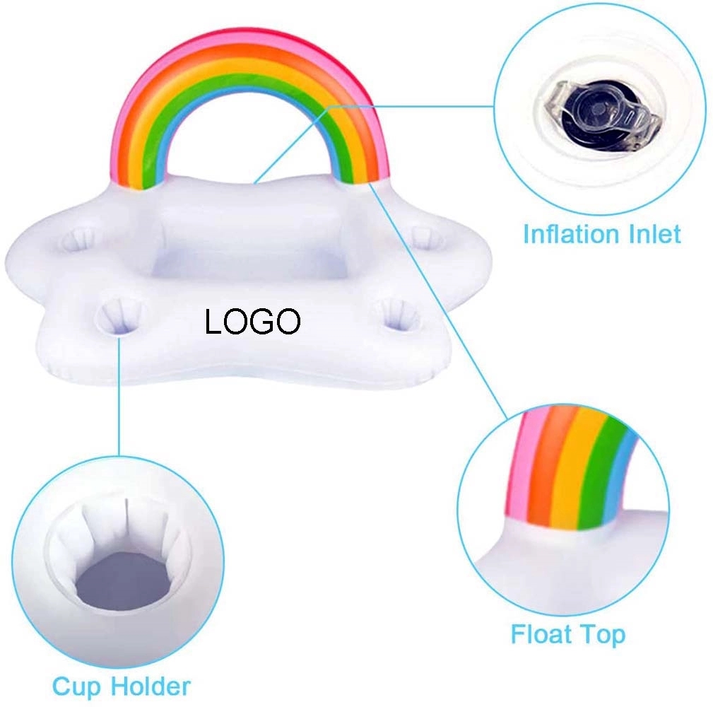 Rainbow Cloud Floating Drink holder Serving Bar 2