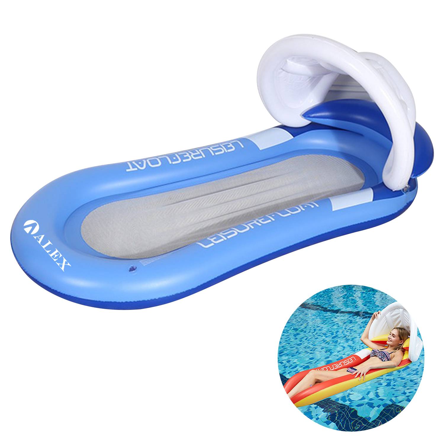 Beach Inflatable Outdoor Sand Bed With Armrests 6