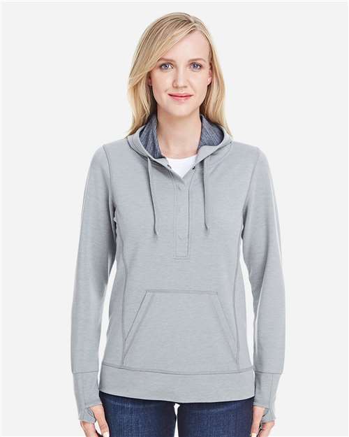 Women's Omega Stretch Snap-Placket Hooded Sweatshirt - 8431 2