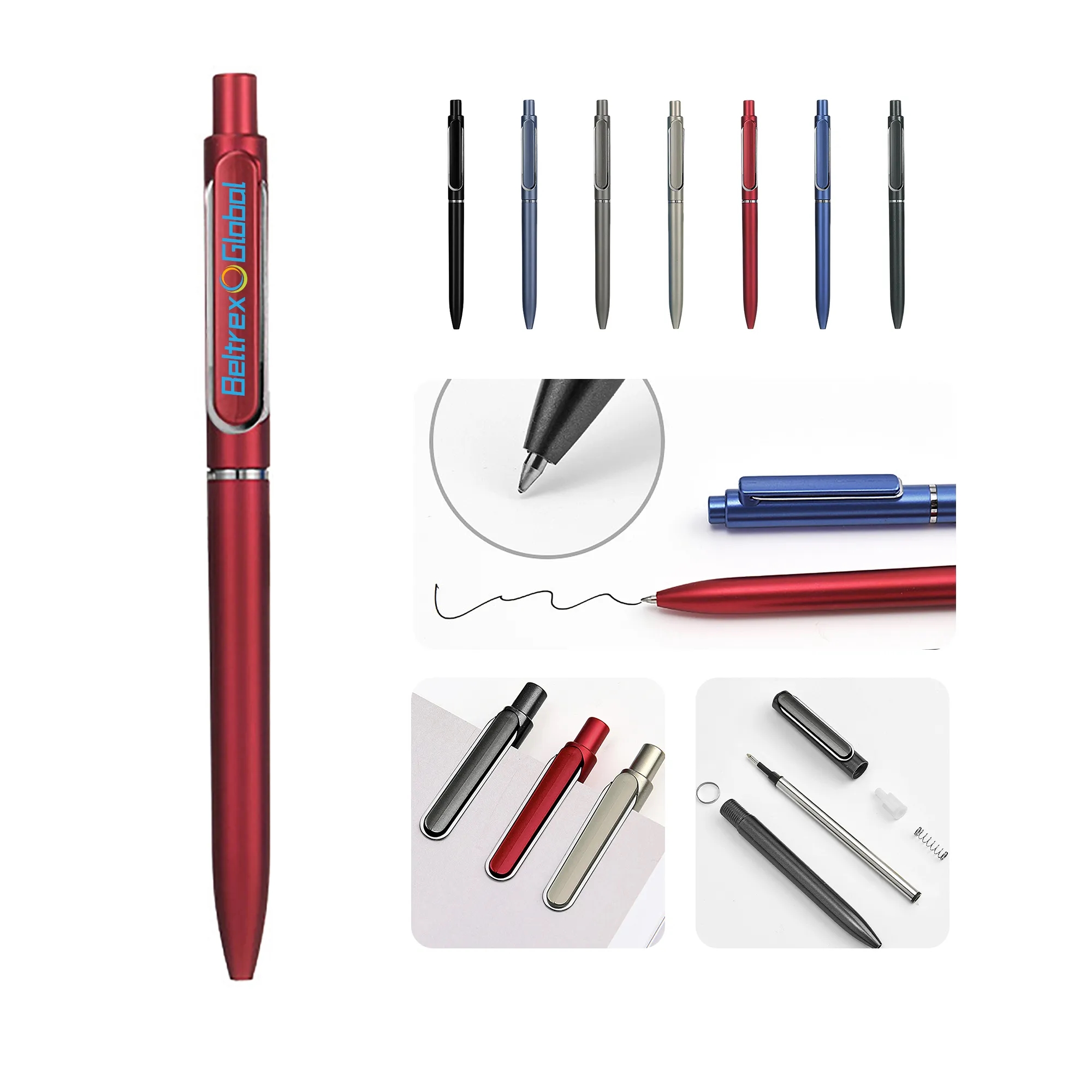 Click-Action Business Pen with Comfort Grip Design 2