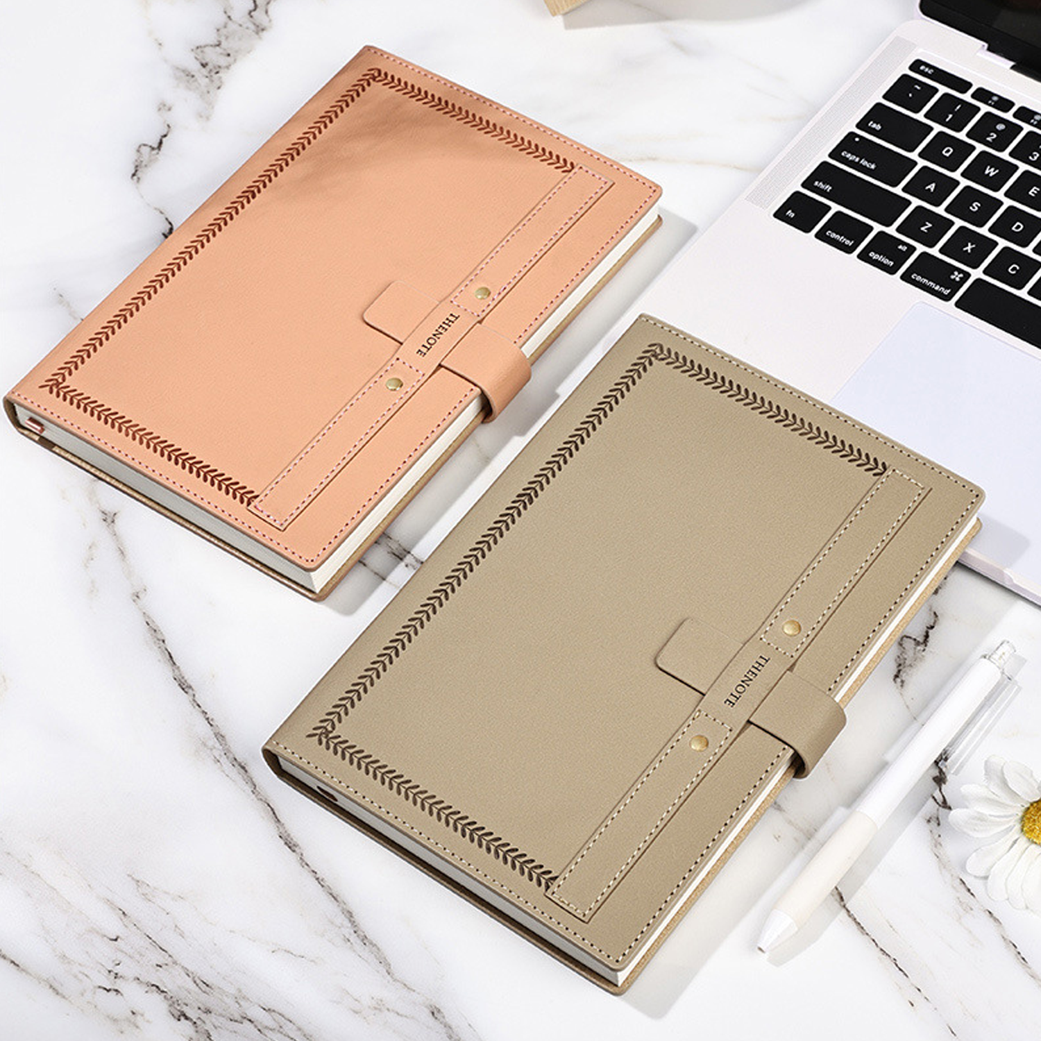 A5 PU Leather Lined Thick Notebook 2