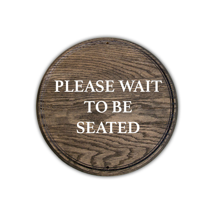 Custom Round Wood Sign 10 5"w x 10 5"h