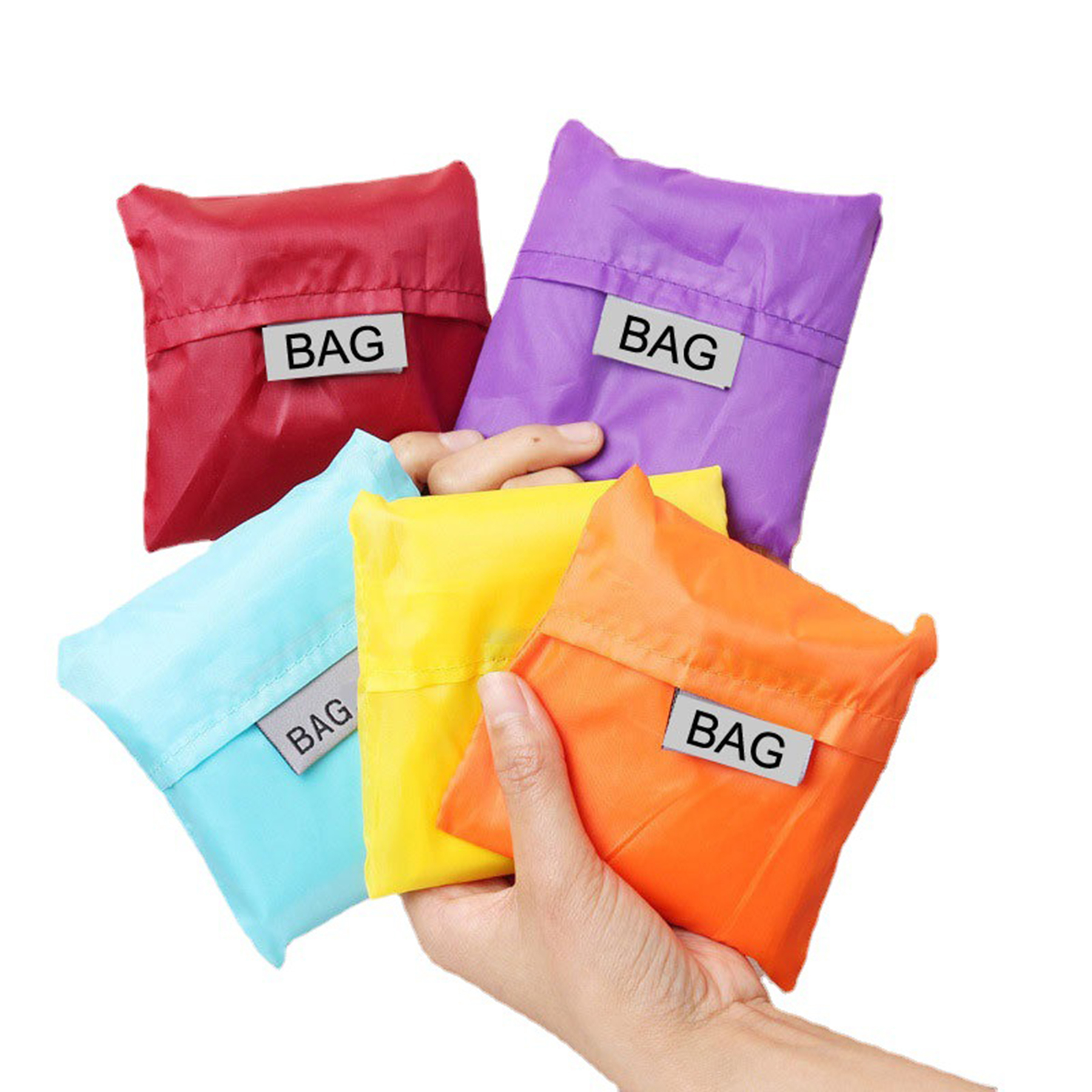 Foldable Reusable Oxford Cloth Grocery Bags, custom tote bag with logo imprint 3
