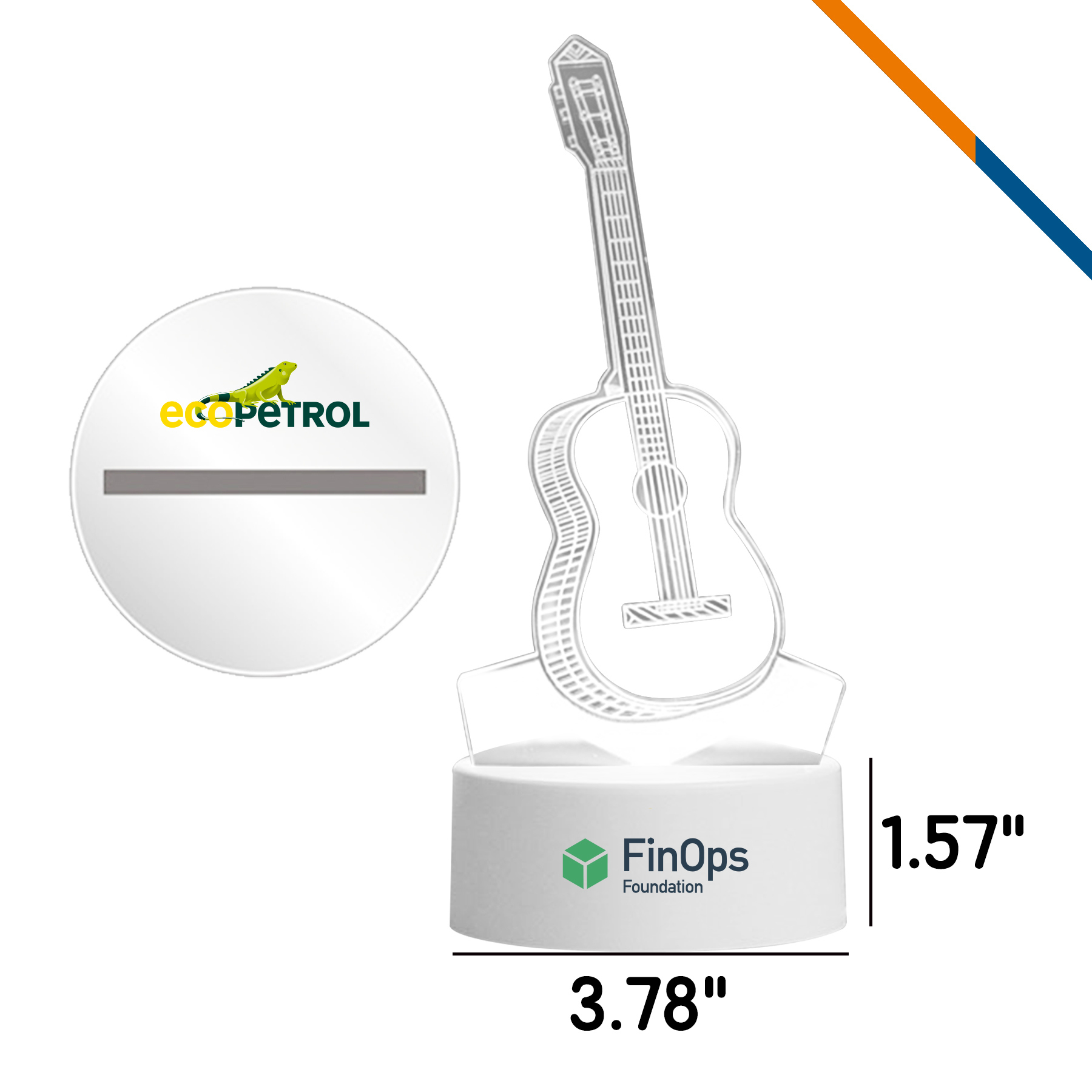 Gerda Guitar USB LED Night Light 4