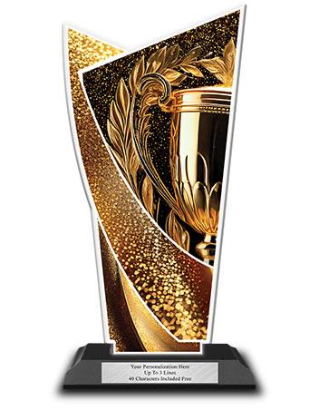 Acrylic Trophy: 6" Achievement Designer Shape 1