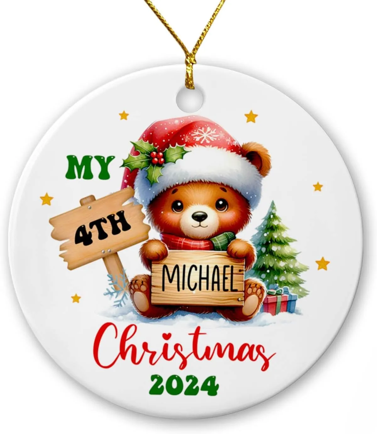 Sublimation Christmas Ceramic Ornament Ideal for DIY Crafts 6
