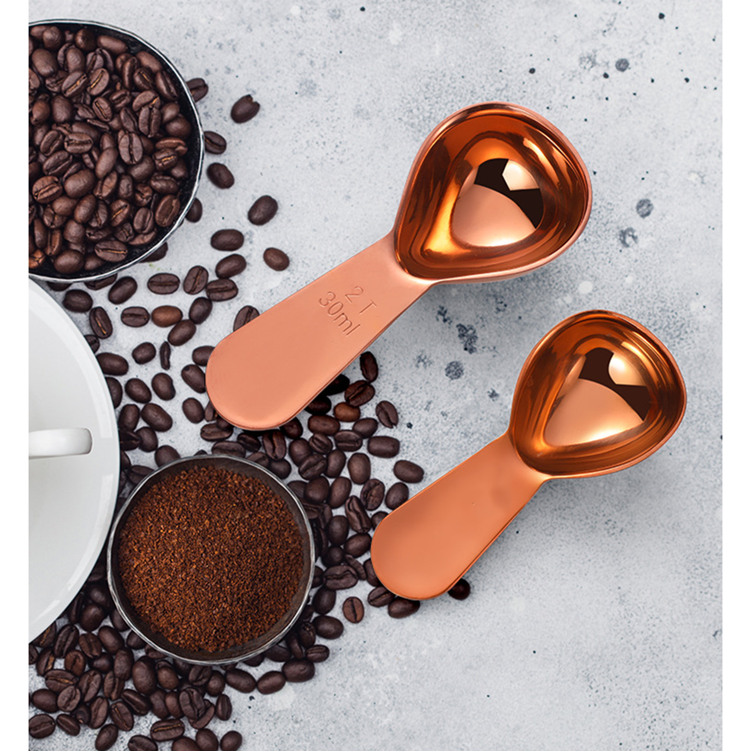 Stainless Steel Coffee Measuring Scoop 2